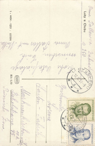 Luby u Chebu Böhmen Schönbach o 1954