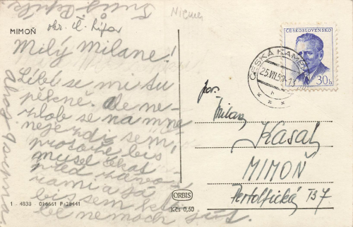 Mimon Böhmen Niemes o 1959