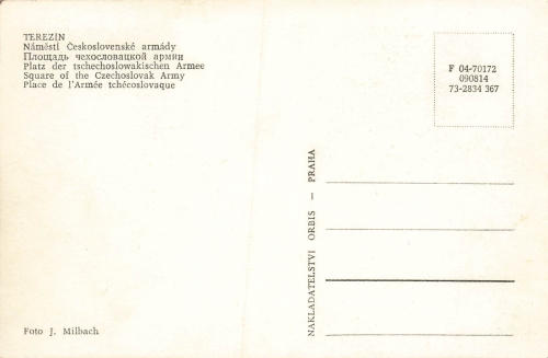 Terezin Böhmen Theresienstadt * um 1950