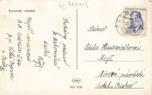 Tepla Morovy sloup Böhmen Tepl * um 1950