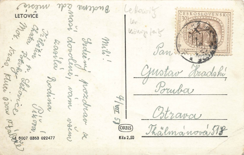 Letovice Lettowitz o 1958