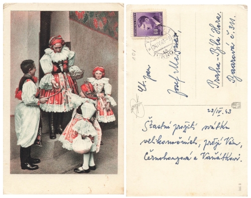 Czech Republic traditional costumes for children o May 24, 1943