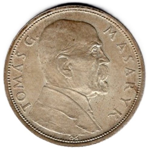 Tschechoslowakei 10 Kronen 1928 10 Jahre Republik Masaryk