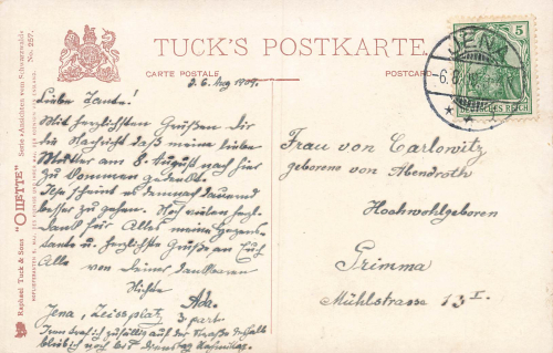 Jäger im Schwarzwald Künstlerkarte F. X. Schmidt Tucks Oilette o 1909