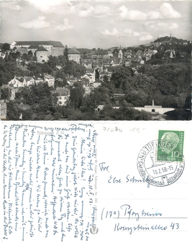 Tübingen am Neckar o 10.02.1958
