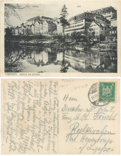 Tübingen am Neckar o 13.08.1924