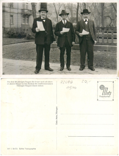 Tubingen Pauper Choir * approx. 1940
