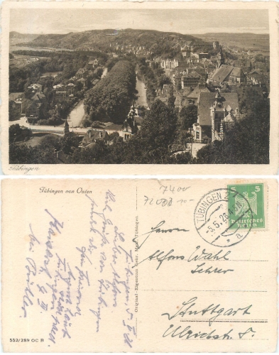 Tübingen von Osten o 5.5.1926