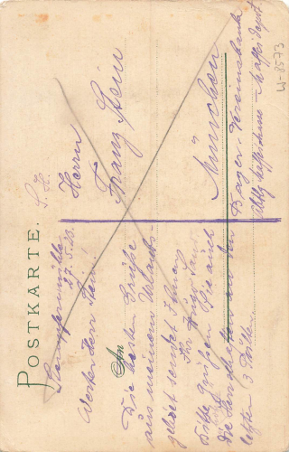 91278 Tuechersfeld Artist postcard Lorenz Ritter used circa 1900