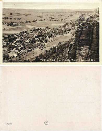 Tyssa, Kr. Tetschen, Blick v.d. Tyssaer Wänden  * ca. 1930
