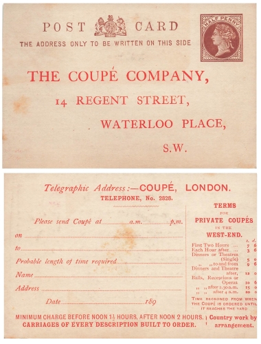 UK Post Card Half Penny Victoria postal stationery with private printing around 1890 *