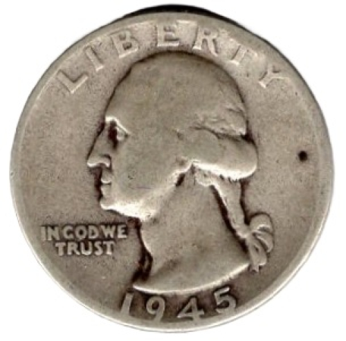 USA Quarter 1/4 Dollar 1945