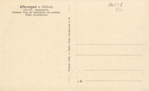 06548 Uftrungen von der Schafleite * ca. 192006548 Uftrungen von der Schafleite * ca. 192006548 Uftrungen von der Schafleite * ca. 1920