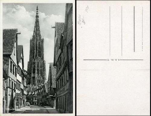 Ulm Donau Walfischgasse *ca. 1930