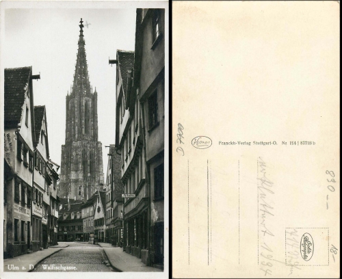 Ulm Donau Walfischgasse *ca.1934
