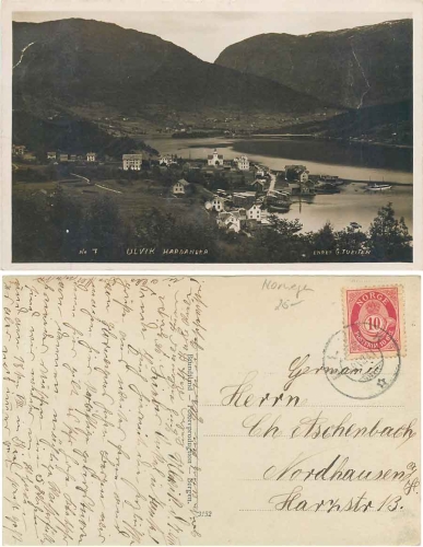 Ulvik Hardanger Norwegen o 9.8.1911