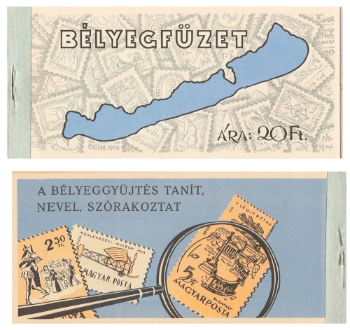 Hungary stamp booklet completely canceled in 1969