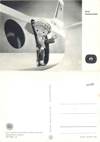 Unser Sandmännchen im Flugzeug S77 DDR Kinderfehrnsehen *ca. 1967