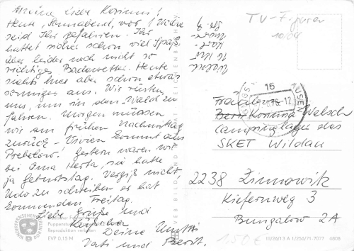 Unser Sandmännchen im U - Boot 6808 DDR Kinderfernsehen o 1976