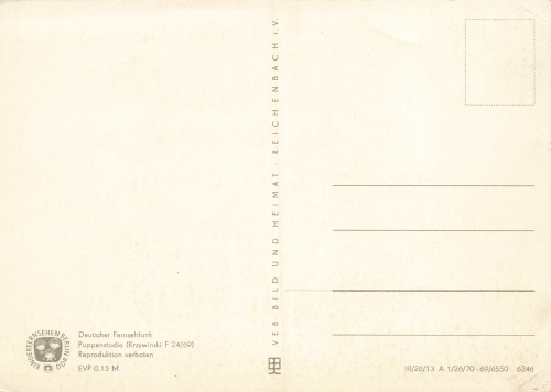 Our sandman with construction workers 6246 GDR children's television * 1970