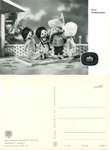 Unser Sandmännchen mit "fliegendem Teppich"  S39/64 DDR Kinderfernsehen *1965