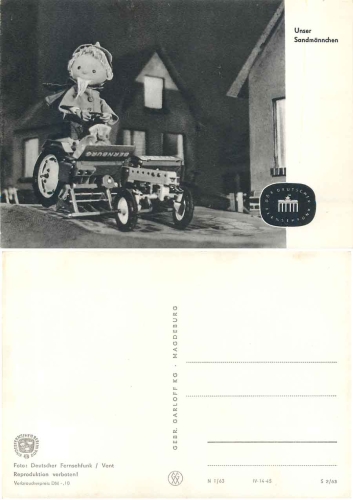 Our sandman with tractor S 2/63 GDR children's television * 1963