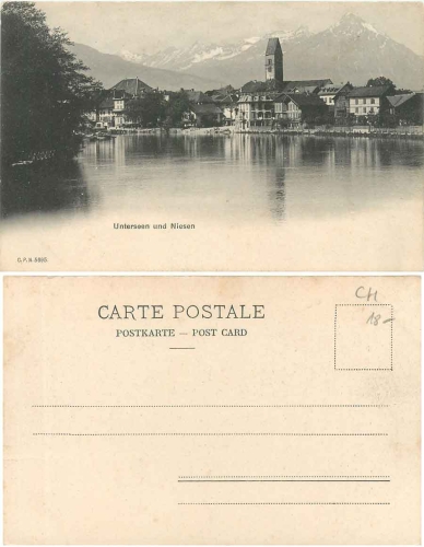 Unterseen und Niesen * ca. 1900