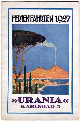 Urania travel brochure holiday trips 1927