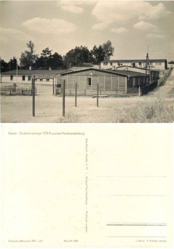 17237 Userin children's holiday camp VEB Bauunion * 1962 Hanich0200