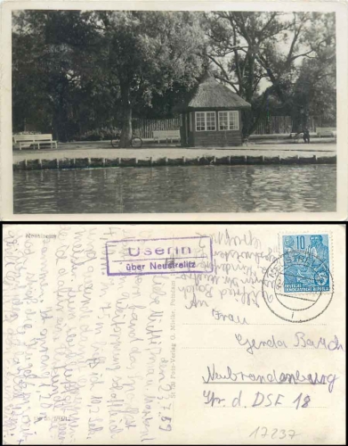 17235 Neustrelitz country postmark Userin o 24.7.1959