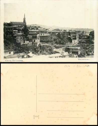 Chile Valparaiso Cerro Bellavista *ca. 1930