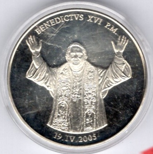 Vatikan Papst Benedikt XVI. Benedictus XVI. Deutschland Medaille 2005