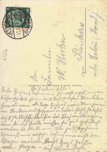 03226 Vetschau Spreewald Brandtemühle o 1937