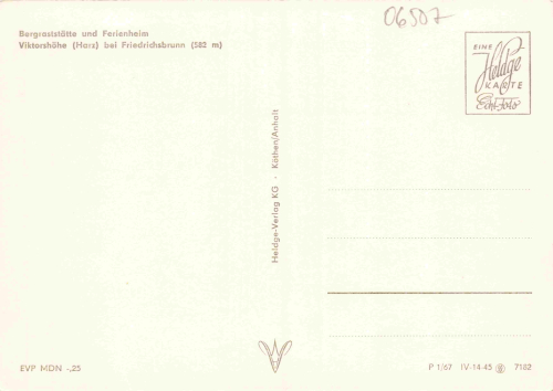 Viktorshöhe Harz Ferienheim * 1967