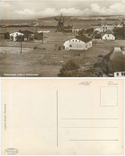 18565 Insel Hiddensee Windmühle * ca. 1930