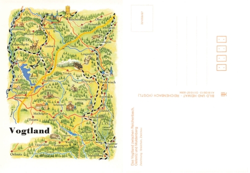 Vogtland artist card Graichen * 1987