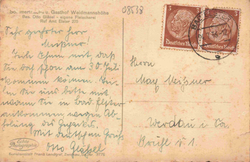 Reuth Bad Elster Vogtland o 1936