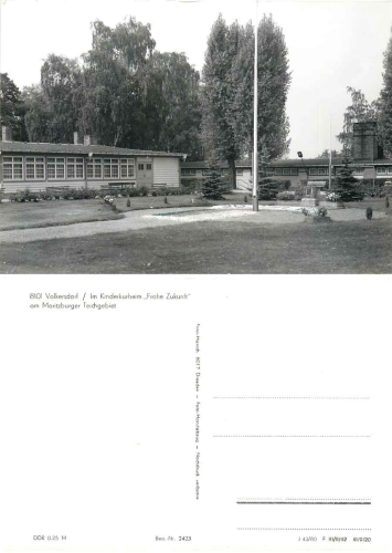 01471 Volkersdorf Radeburg  children's sanatorium "Frohe Zukunft" *1980 Hanich2423