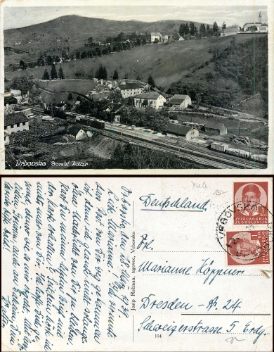 Vrbovsko Gori Kotar Bahnhof o 29.3.1939