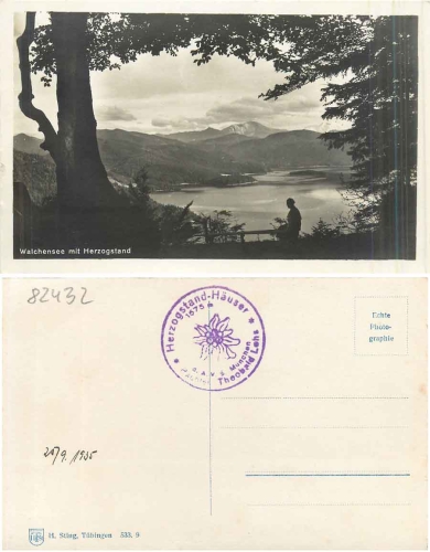 82432 Walchensee mit Herzogstand *1935