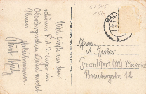 51545 Waldbröl Strandbad Restaurant gebr. ca. 1940