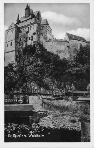 04736 Waldheim Schloss Kriebstein * um 1940