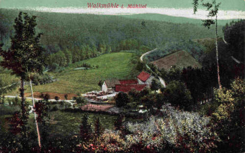 Walkmühle im Mühltal Eisenberg * um 1920