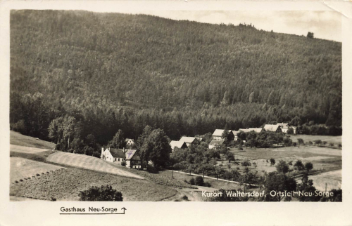 02799 Waltersdorf Oberlausitz Gasthaus Neu-Sorge o 1956