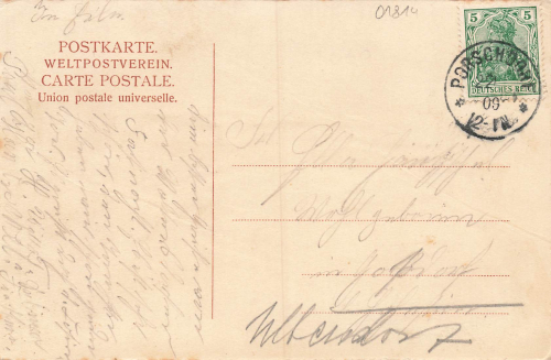 01814 Waltersdorf Sächsische Schweiz Gasthof Erbgericht o 1909