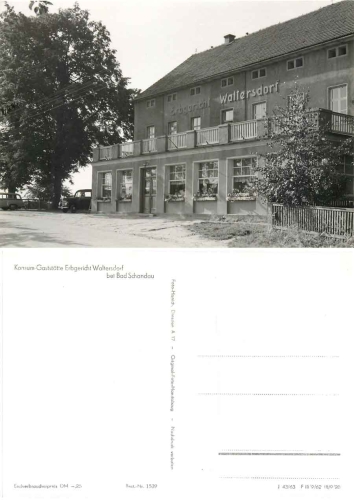 01814 Waltersdorf bei Bad Schandau Restaurant Erbgericht *1963 Hanich1539