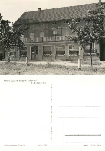 01814 Waltersdorf bei Bad Schandau Restaurant Erbgericht *1963 Hanich1540