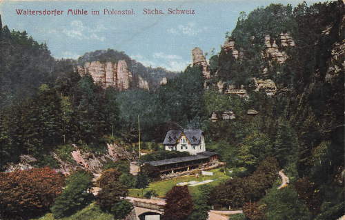 01814 Waltersdorfer Mühle Sächsische Schweiz o um 1920