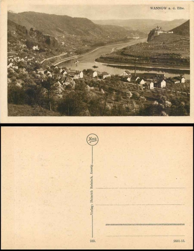 Wannow Elbe Vanovka Bohdašín * ca. 1925