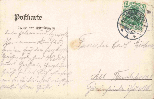 Wannsee Berlin original alte Ansichtskarte o 1908